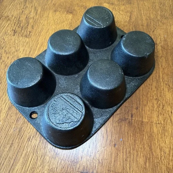 Muffin Pan - Pre-Seasoned Cast Iron 7-3/4 Inch by 5-1/2 inch By Old Mountain - Picture 6 of 9